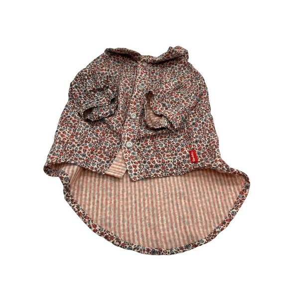 Reddy Pet Other - Reddy Pet Dog Shirt Girls Medium Floral Button Up Neck 7" Wide 15" Long